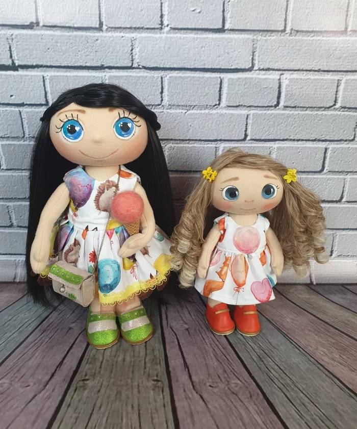 Handmade dolls - Doll, Textile doll, Interior doll, Handmade, Needlework without process, With your own hands, Needlework, beauty, Longpost