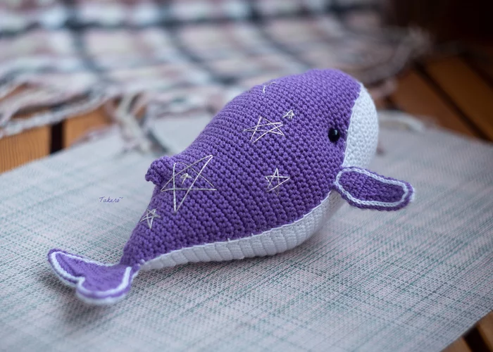 Knitted whale Roald, Dark Star - My, Needlework, Needlework without process, Whale, Knitting, Crochet, Longpost, Takero, Author's story, Universe, , Friday tag is mine