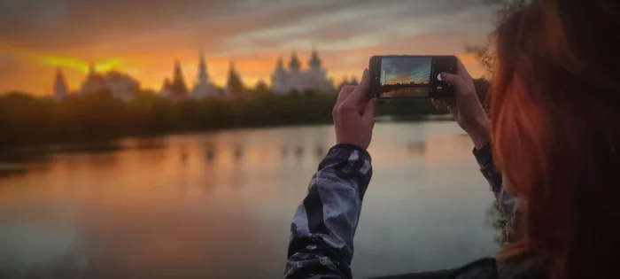 Измайловский кремль - Моё, Мобильная фотография, Измайловский кремль, Закат