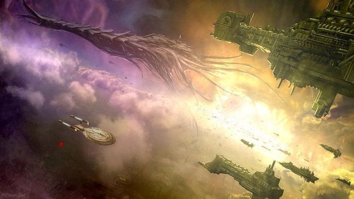 Wrong turn - Warhammer 40k, Wh Art, Star trek, Crossover, Starship Enterprise, Tyranids