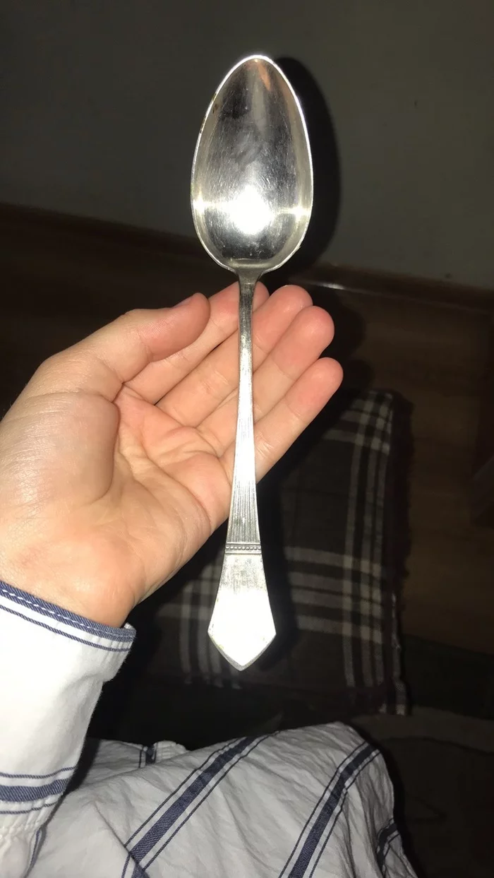 Found a spoon, silver, help me find out the year - My, , , Longpost, Treasure, Silver