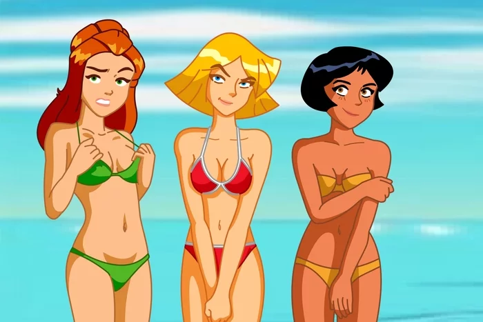 Totally spies - NSFW, Erotic, Hand-drawn erotica, Art, Boobs, Drawing, Digital drawing, Cartoons, Totally spies, , Sam (Totally Spies), Alex (Totally Spies), Clover (Totally Spies)