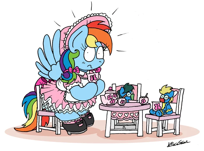 Rainbow Tea Party - My Little Pony, Rainbow Dash, Bobthedalek