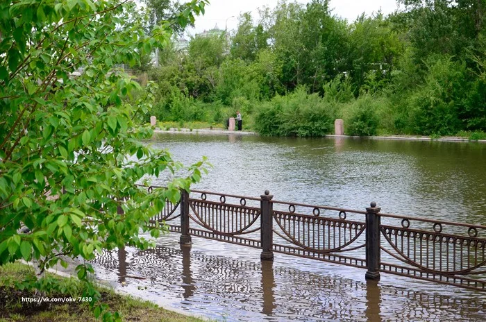 Красноярск, нас немного затопило) - Моё, Красноярск, Начинающий фотограф, Подтопление, Длиннопост