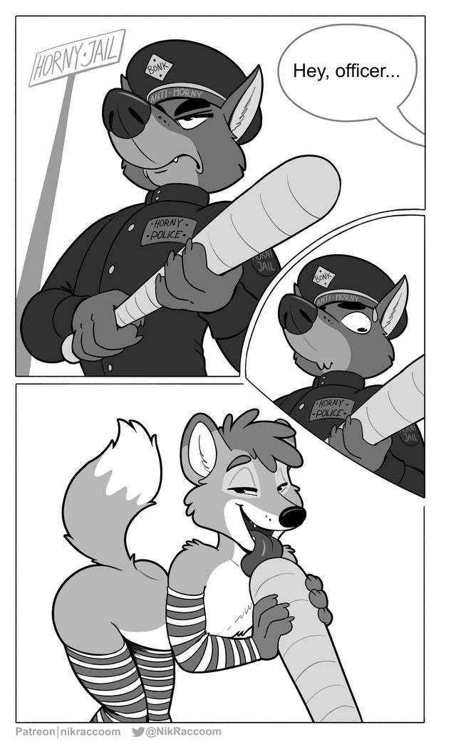 Horny Jail - Furry, Comics, Furry edge, Furry fox, Nik159