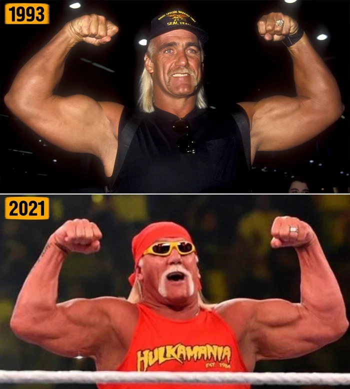 Hulk Hogan. Then and now - Hulk Hogan, It Was-It Was, Wrestling, WWE, Actors and actresses, Celebrities