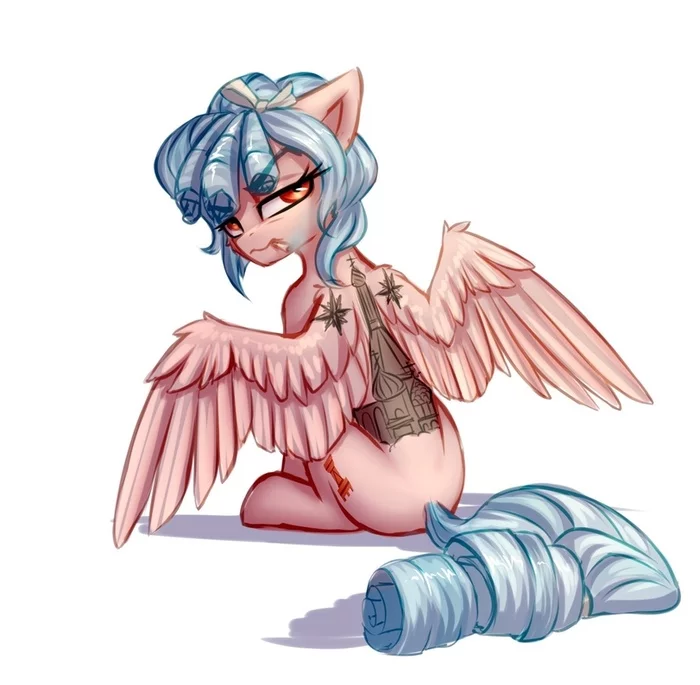 From call to call, I sat in stone ... - Cozy glow, My little pony, Prisoners, Tattoo, Setharu