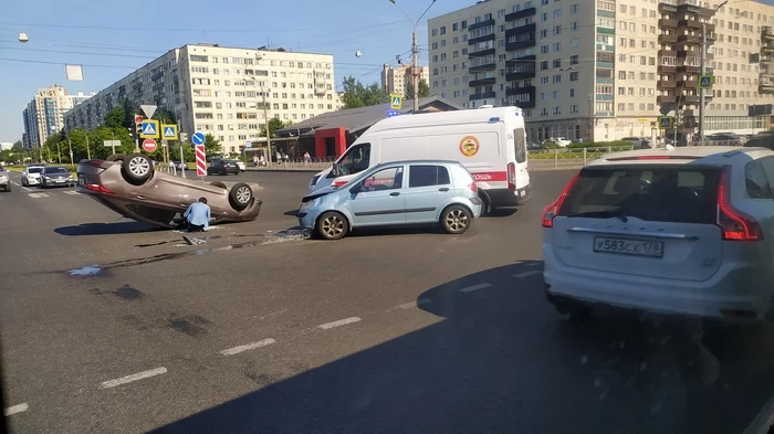 traffic accident in St. Petersburg - Road accident, Saint Petersburg, Crash, Accident witnesses, Negative, Longpost