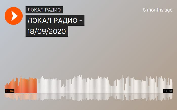 SoundCloud Звуковая дорожка
