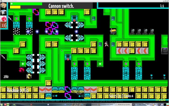 Your own remake of the ZX game Reskue on Steam - My, Games, Action, Retro, Zx spectrum, 2D, Linux, Steam, Science fiction, Video, Longpost