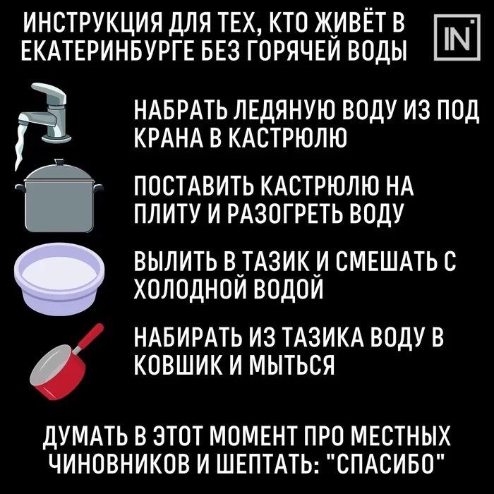 Часть Екатеринбурга сидит без горячей воды - Екатеринбург, Вода, Проблема