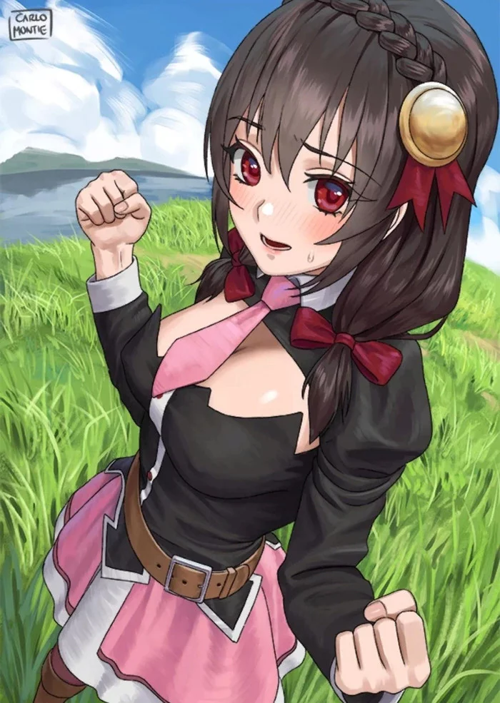 Yun-yun - Konosuba, Yunyun, Anime art, Anime