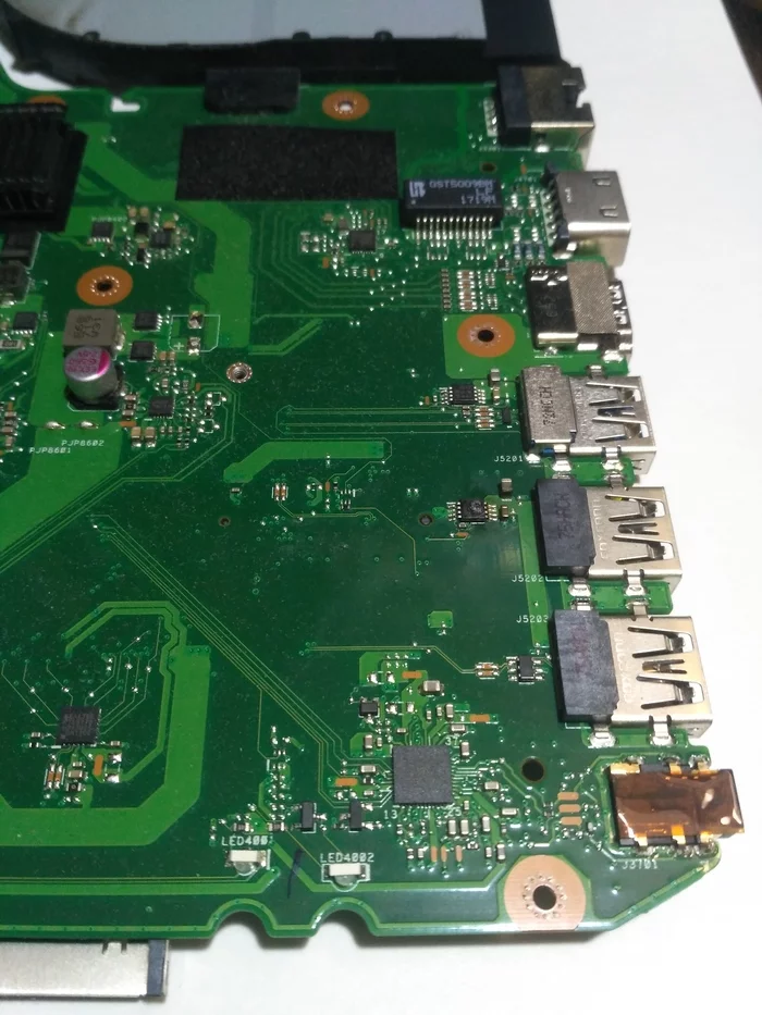 Did the southbridge on the motherboard burn out? - My, SouthBridge, USB, Longpost, Laptop Repair