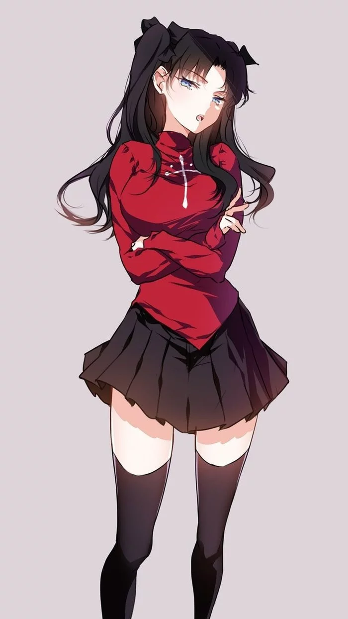 Tohsaka Rin - Anime art, Anime, , Fate-stay night, Fate, Tohsaka rin