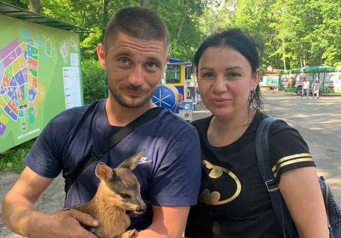 Kharkiv residents saved a small roe deer - Kharkov, The rescue, Roe, Animals, People