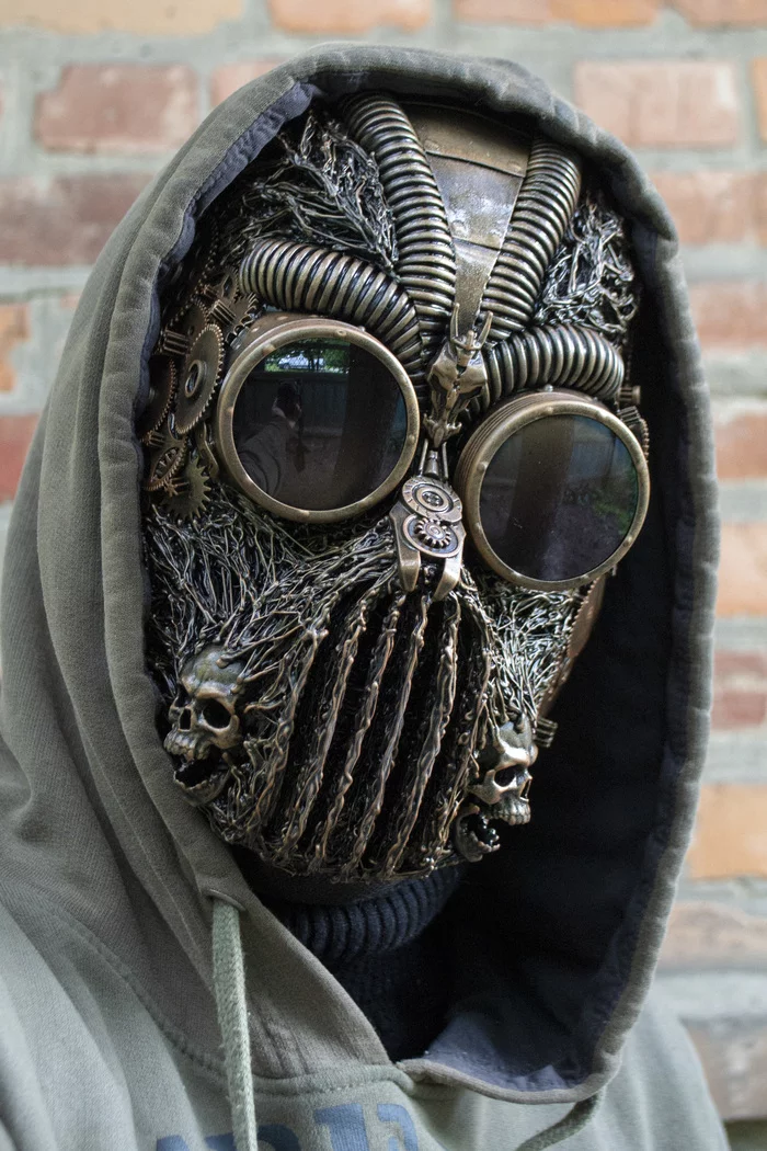 New and not so scary masks - My, Mask, Craft, Needlework without process, Steampunk, Post apocalypse, Imitation, With your own hands, Longpost