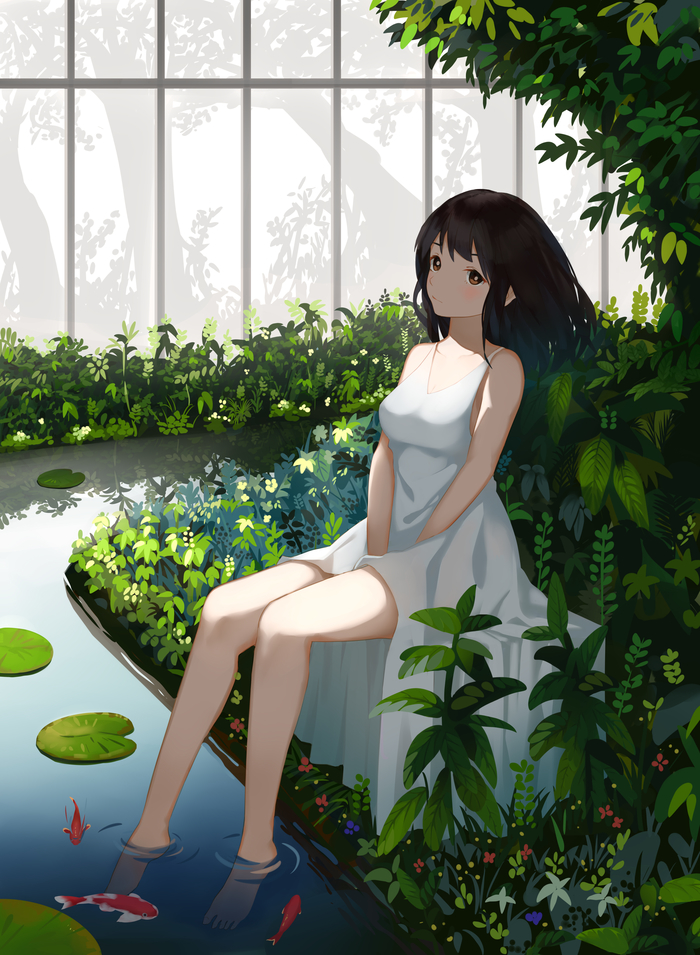 Relax... , Anime Art, Anime original, Original Character, 2D, , Background, , , , 