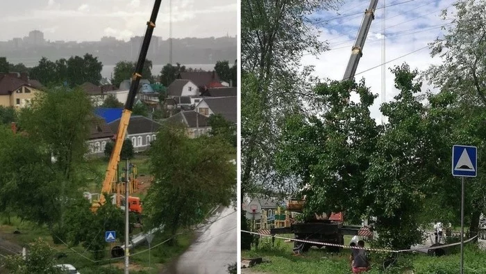 Cell tower instead of a playground - My, Voronezh, Cell tower, Playground, Builders