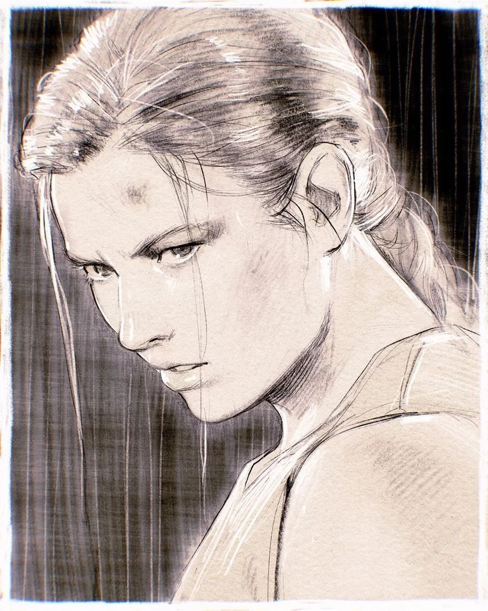abby - Art, Games, The last of us 2, Abby, Pencil drawing, Strong girl