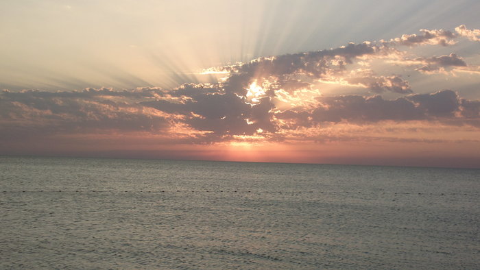 Закат в Должанке Море, Закат, Должанская