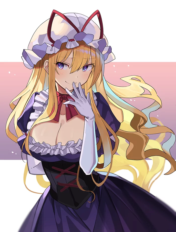 Yakumo yukari - Touhou, Yakumo yukari, Anime art, Anime, Rin falcon