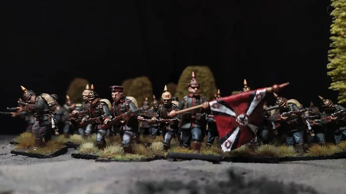 German imperial army - My, Stand modeling, Desktop wargame, Wargame, World War I, Miniature, Longpost