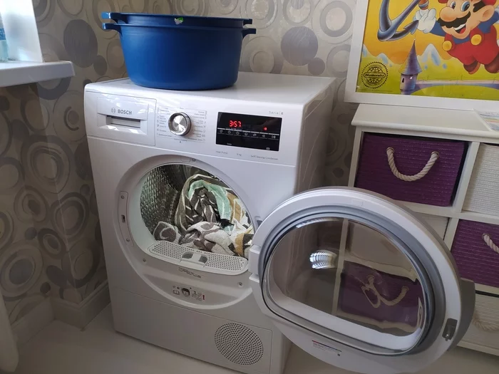 Dryer part 1. Express test - My, Tumble dryer, Convenience, Overview, Longpost