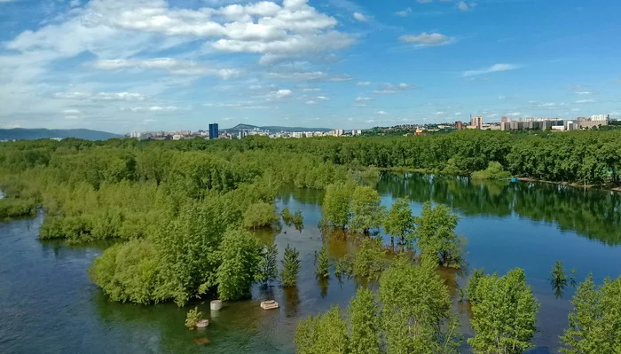 Водный мир - Моё, Енисей, Татышев, Пейзаж