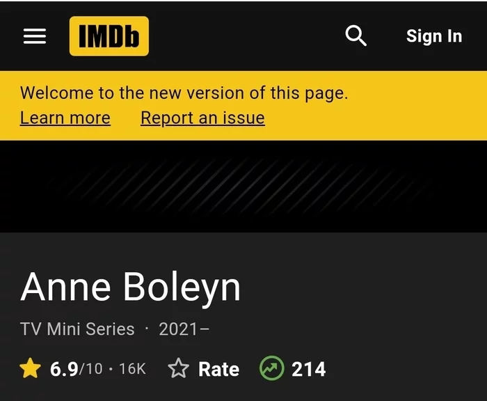 Anne Boleyn negative ratings reset - Anne Boleyn, IMDb, Zeroing, Foreign serials, Serials