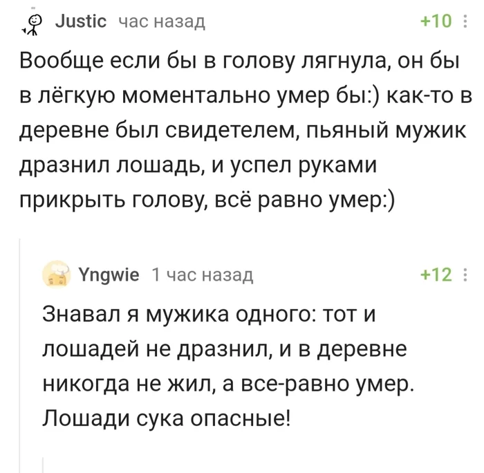 Скейтбордист и лошадь - Санкт-Петербург, Лошади, Комментарии на Пикабу, Скриншот, Комментарии