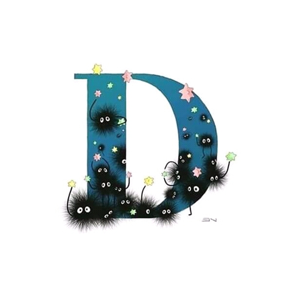 Alphabet - Anime, Art, Alphabet, Letters, Anime art, Studio ghibli, Longpost