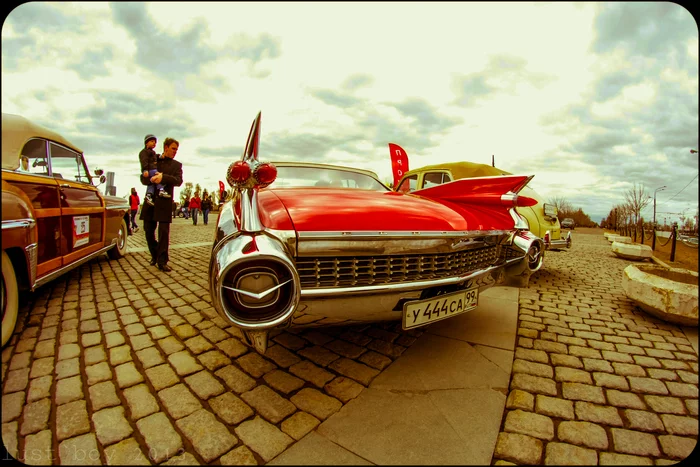Exhibition of the Red Army 2013 - My, Retro, Cadillac, Auto, Fishye, Moscow, The photo, Longpost