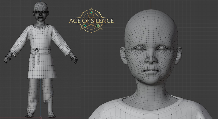 Ретоп персонажа Gamedev, Игры, 3D