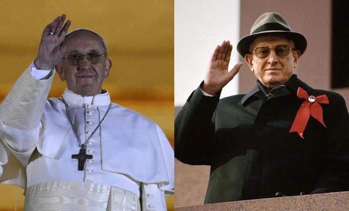 In the center of Rome spotted a man who looks like KGB chairman Andropov - Rome, Pope, Andropov, The KGB, the USSR, Italy