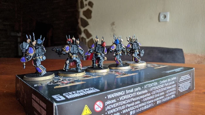 Continuation of the post The first experience of painting Warhammer 40000 - My, Warhammer 40k, Modeling, Hobby, Photo on sneaker, Reply to post, Longpost