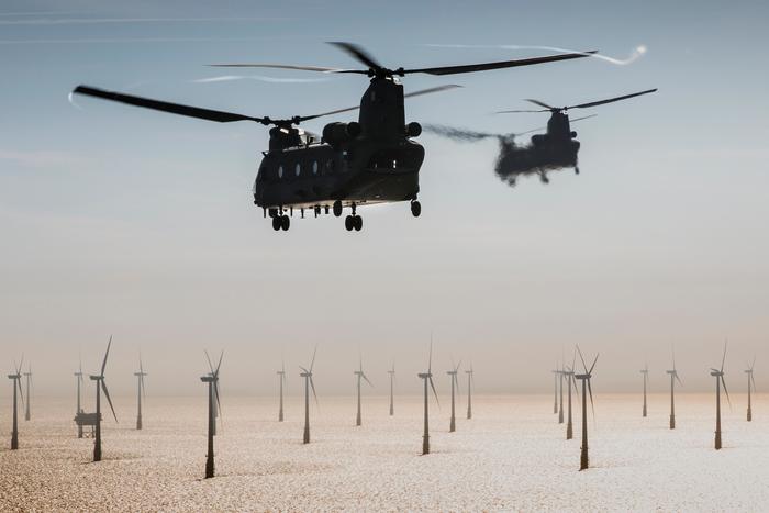 Rotors - Boeing ch-47 Chinook, Wind Power Plant, beauty, Helicopter, The photo