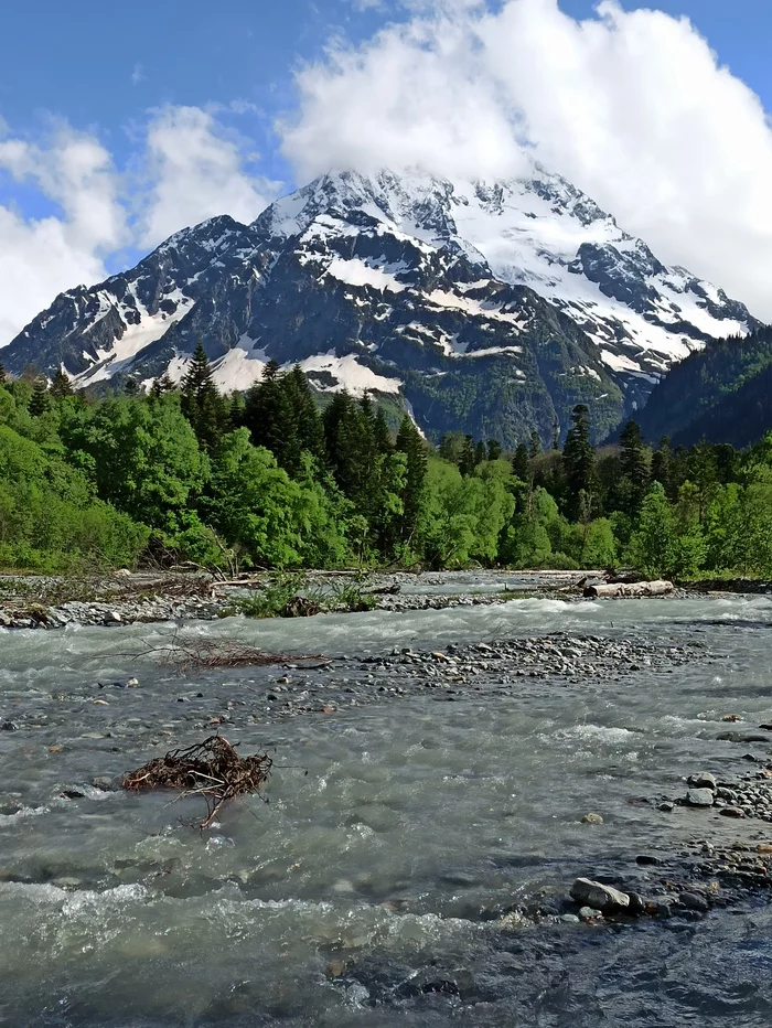 Mount Psysh - The mountains, beauty of nature, The nature of Russia, Travel across Russia, The photo, My, Caucasus