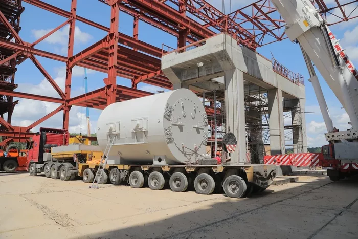 Report from the construction site of the first Russian plant Energy from Waste: installation of a steam turbine generator - Ecology, Garbage, Waste recycling, Dump, Building, Подмосковье, Longpost