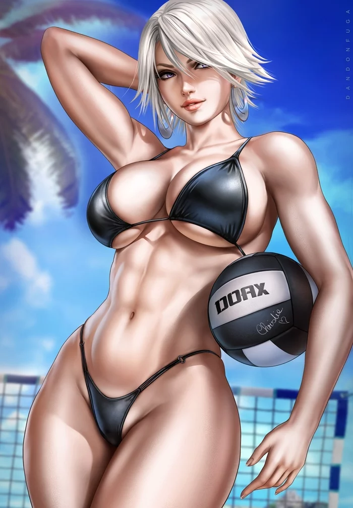 Let's play? - NSFW, Drawing, Dead or alive, Christie, Beach volleyball, Girls, Erotic, Dandonfuga, Art, Dead Or Alive (game series)