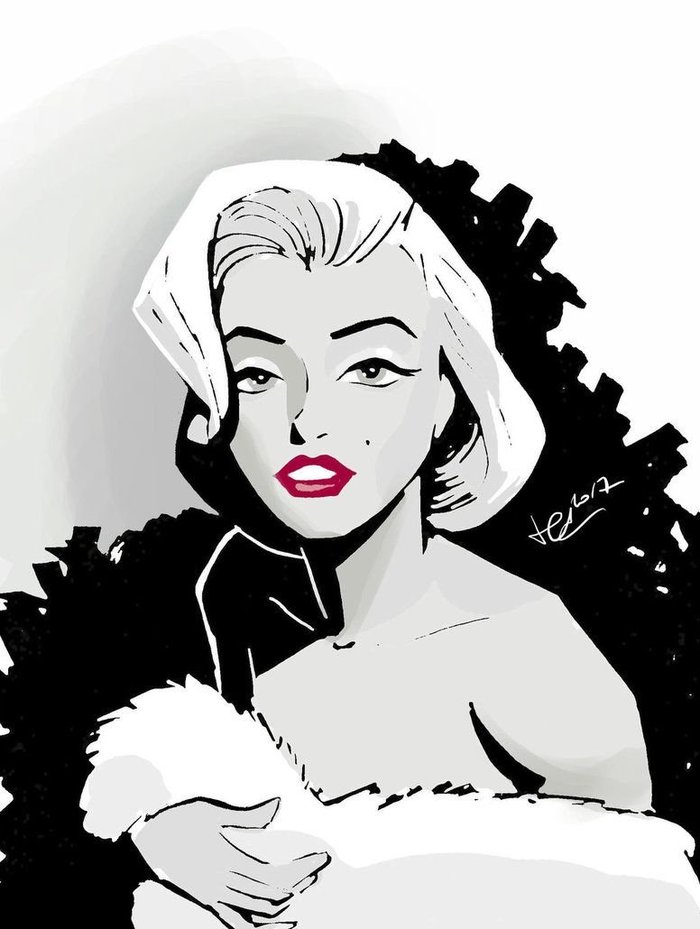 Мэрилин Монро на артах (XV) Цикл "Великолепная Мэрилин" 498 выпуск