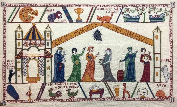 Sequel to the Bayeux Tapestry - My, Embroidery, Suffering middle ages, Longpost, Tapestry, Needlework without process