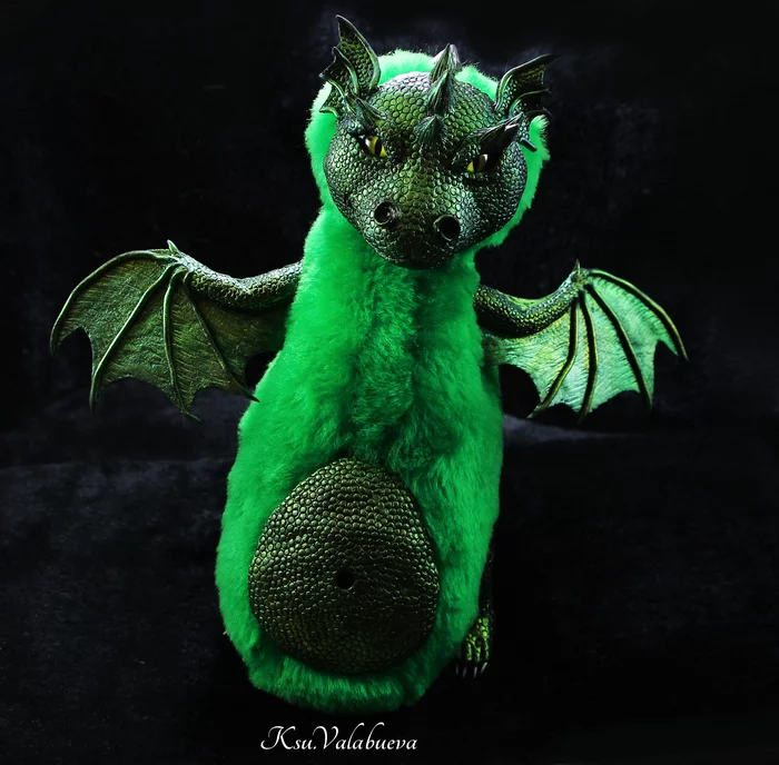 The Dragon - My, Polymer clay, Handmade, Needlework without process, Needlework, Video, Toys, Longpost, The Dragon, Mixed media