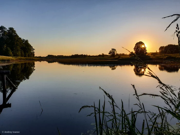 Photo from the village - Mobile photography, Pond, Longpost, Nature