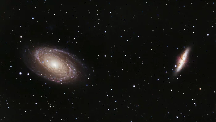 Bode and Cigar galaxies (M81 and M82) - My, Astronomy, Astrophoto, Space, Galaxy