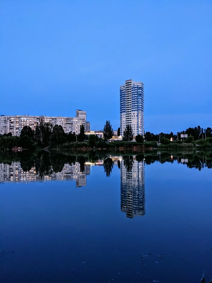 Reflection - My, Mobile photography, Landscape, Water, Google pixel smartphone, Kharkov