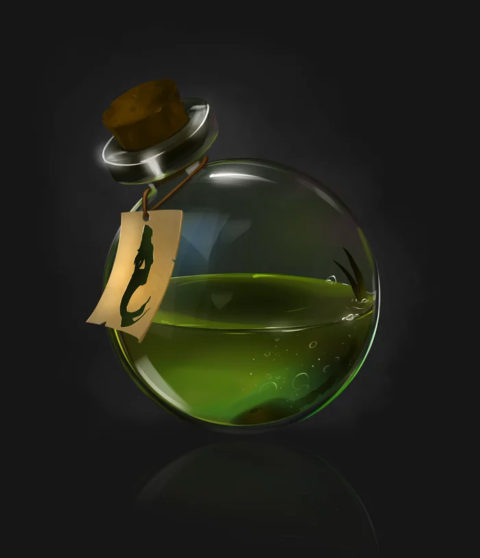 Mermaid potion - My, Art, Potion, Mermaid