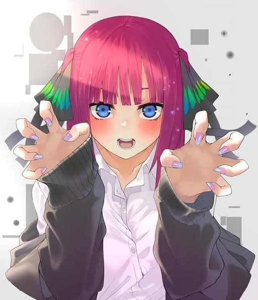 playful girl - Anime art, Anime, Nino nakano, Gotoubun no hanayome