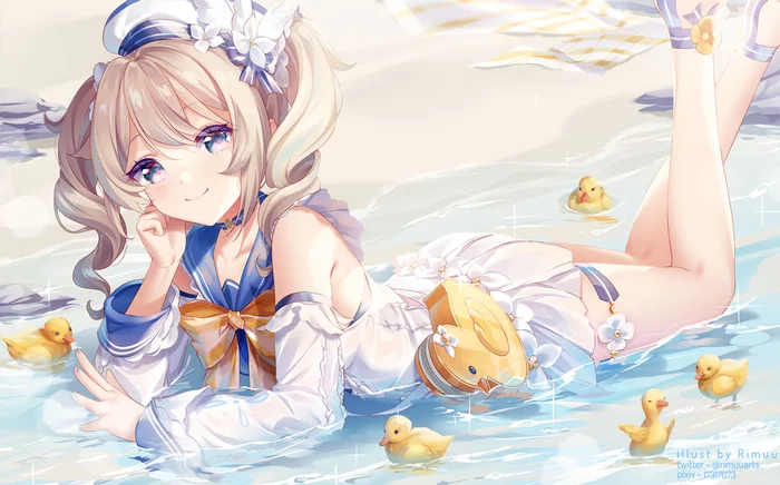 Barbara - Genshin impact, Barbara, Games, Anime, Anime art, Art, Girls, Duck, , Rimuu