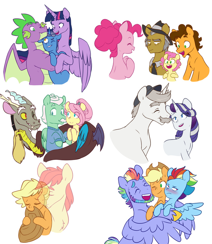 Mane6    My Little Pony, Ponyart, Mane 6, Spike, Night Light, Cheese Sandwich, MLP Discord, Hondo Flanks, Bright Mac, Bow Hothoof, Doodle-mark, Igneous Rock Pie