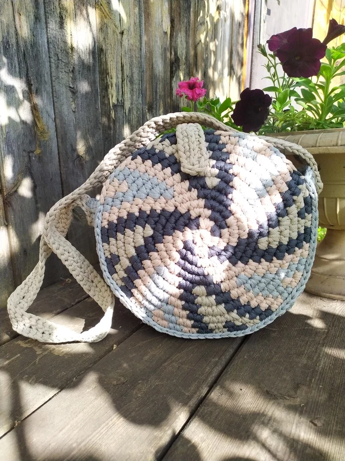 Reticule - My, Crochet, Сумка, Needlework without process, Longpost